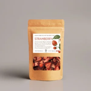 organic dried strawberry slices (50g)